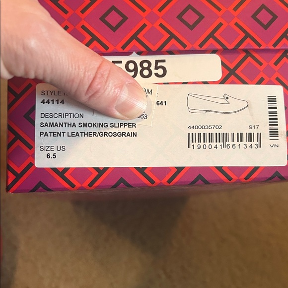 Tory Burch Samantha smoking slipper 6.5 red - Picture 4 of 5